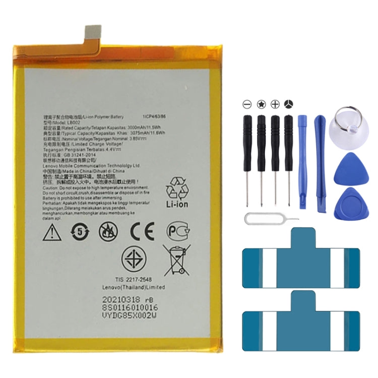 Batteria ai polimeri di litio LB002 da 3000 mAh per Lenovo S5 K520 K520T, For Lenovo S5 Batteria ai polimeri di litio LB002 da 3000 mAh per Lenovo S5 K520 K520T, For Lenovo S5